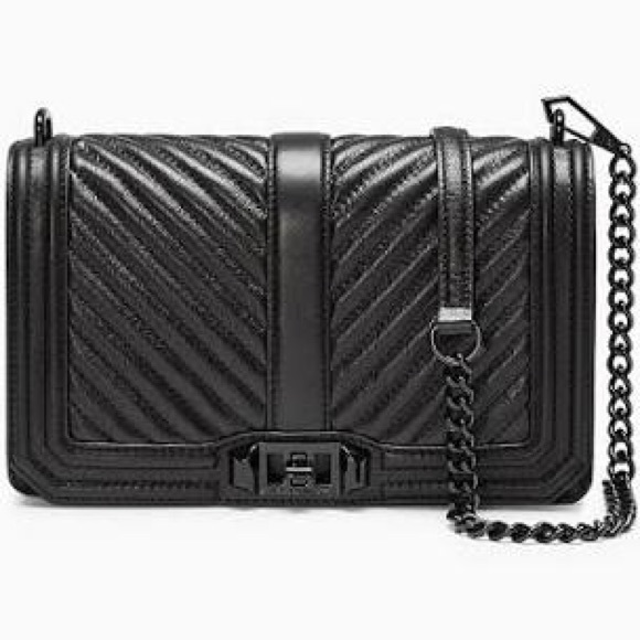 Rebecca Minkoff Handbags - Rebecca Minkoff Chevron Quilted Medium Love Bag